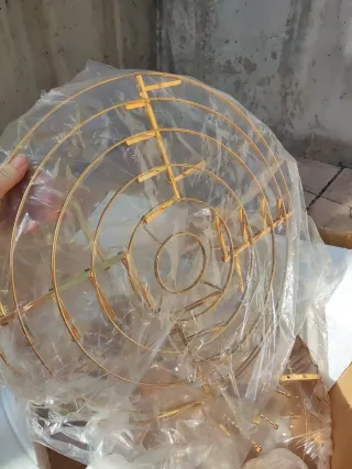 Lámpara de techo con 240 bolas de cristal
