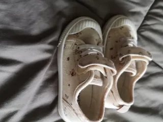 Sapatos de pano com flores