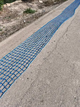 Red de seguridad obra 20x1 m azul