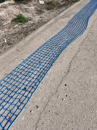 Red de seguridad obra 20x1 m azul