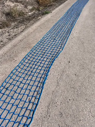 Red de seguridad obra 20x1 m azul