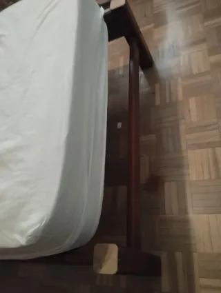 2 Cama individual de madera 90cm