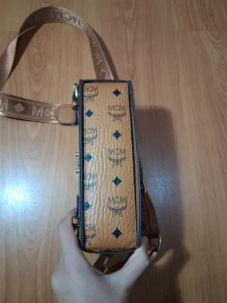 Bolso MCM Marrón y Dorado