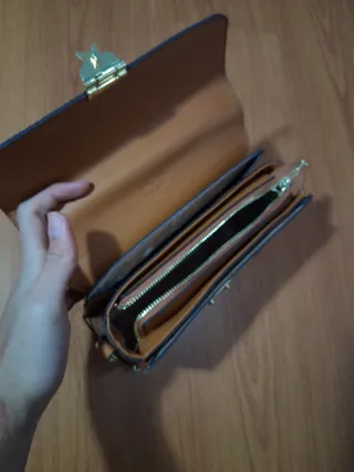 Bolso MCM Marrón y Dorado