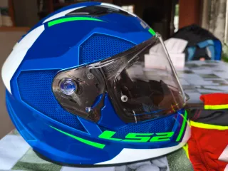 Casco LS2 Talla S (55-56cm) Azul/Verde