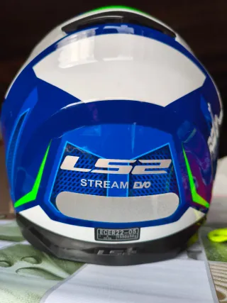 Casco LS2 Talla S (55-56cm) Azul/Verde