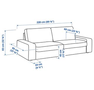 Sofá Kivik IKEA 3 plazas