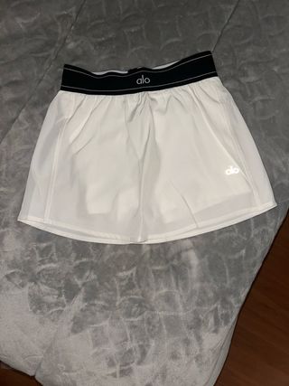 Alo Yoga Falda Pantalón Blanca