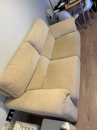Sofá de 2 plazas beige