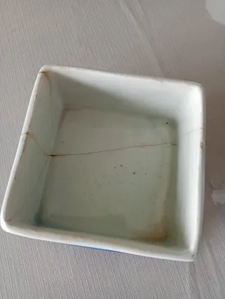 Caja cerámica antigua gramófono