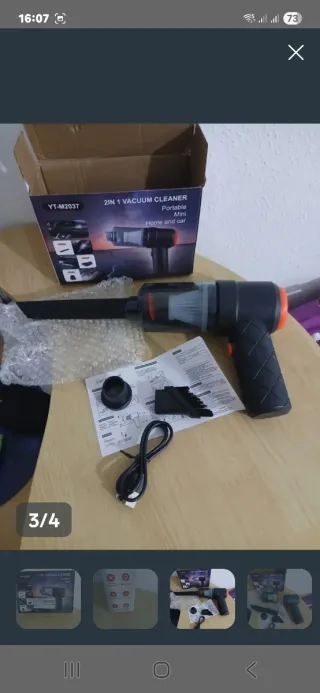 Mini Aspiradora 2 en 1 Portátil