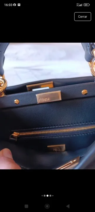 Bolso Fendi Peekaboo Negro