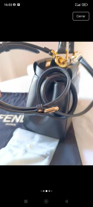 Bolso Fendi Peekaboo Negro