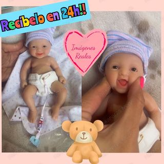 Muñeca reborn bebé silicona flexible