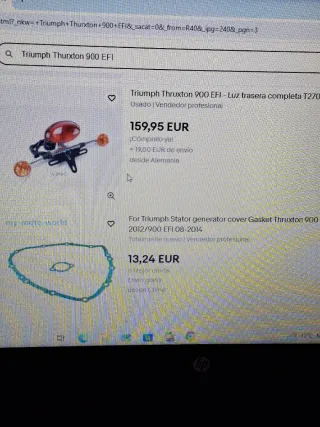 Luz trasera Triumph Thruxton 900