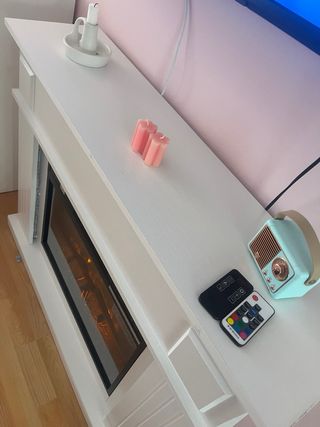 Chimenea eléctrica decorativa con calefacción