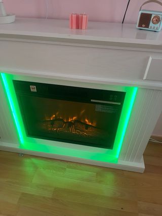 Chimenea eléctrica decorativa con calefacción