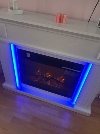 Chimenea eléctrica decorativa con calefacción