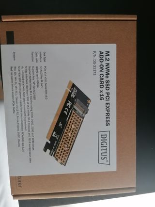 Tarjeta Expansión SSD M.2 NVMe PCIe x16