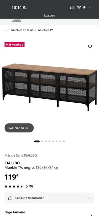 Mueble TV y Mesa Centro FJÄLLBO