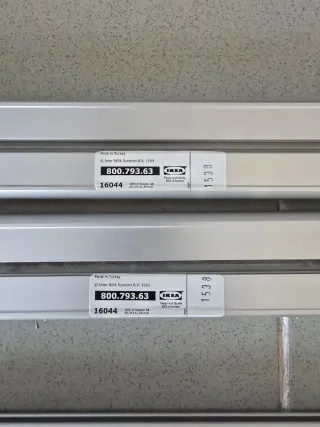 Sistema rieles Ikea Kvartal