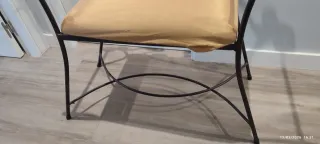 Sillón forja decorativo flor