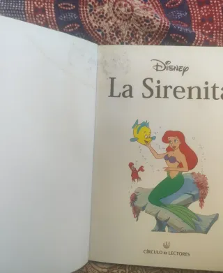 Libro la sirenita,Disney, 112 pág ilustradas color