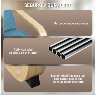 Sillón reclinable con reposapiés