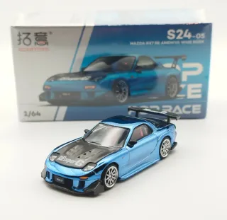 Mazda RX7 RE Amemiya Wide Body Azul Cromado