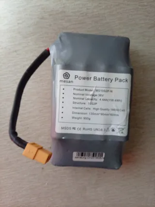 Batería Mesan 36V 4.4Ah para patinete eléctrico