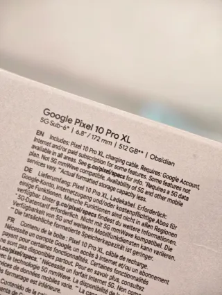 Google Pixel 10 Pro XL 16+512 con factura