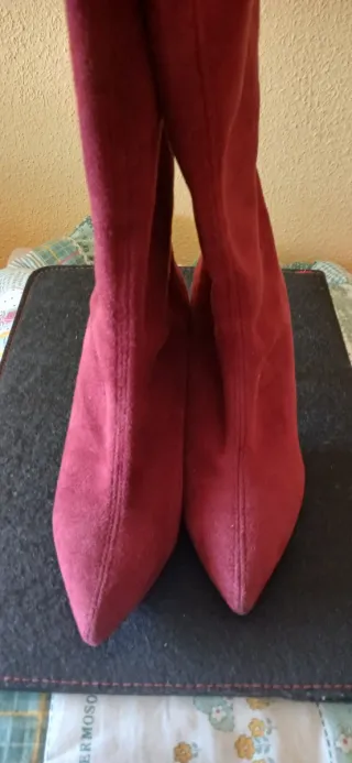 Botas altas de ante