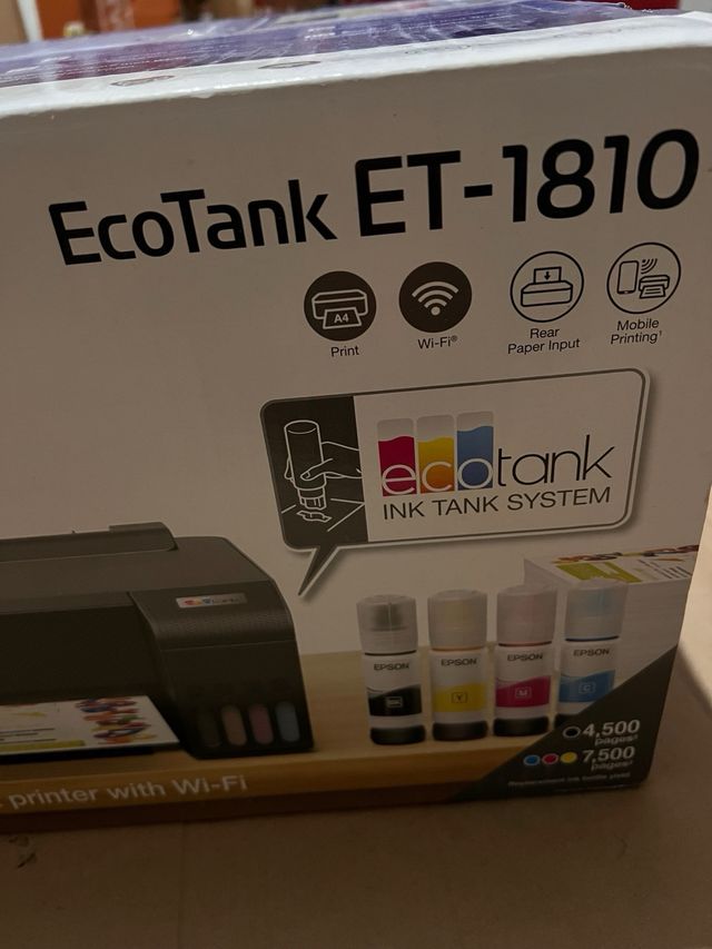 Impresora Epson EcoTank ET-1810 Inalámbrica