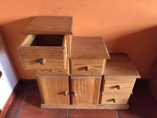 Cajonera Escalera Madera Pino