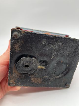 Hucha antigua Tío Sam de hierro