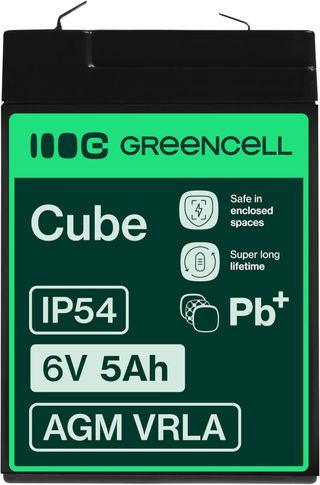 Batería Green Cell AGM VRLA 6V 5Ah