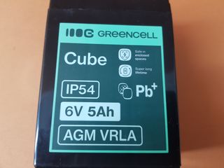 Batería Green Cell AGM VRLA 6V 5Ah