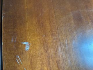 Mesa rectangular de madera para restaurar