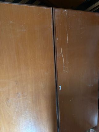 Mesa rectangular de madera para restaurar