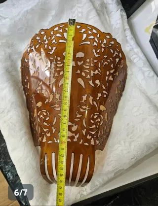 Peineta Madrina Manola Carey Marrón