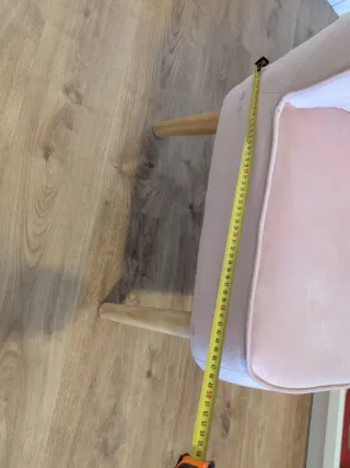 Silla terciopelo rosa