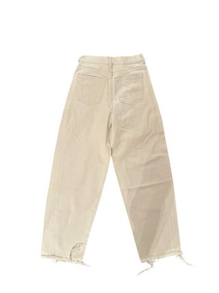 Jeans Zara vita alta wide leg bianchi