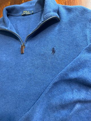 Jersey Polo Ralph Lauren Azul Vintage Talla M