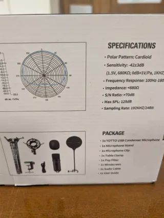 Microfono YOTTO Condensatore USB