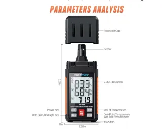 Medidor Temperatura y Humedad HT607