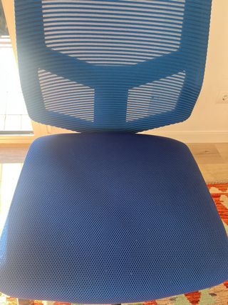 Silla de escritorio giratoria azul