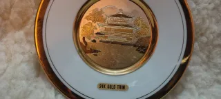 Piatto decorativo oro 24K Giappone