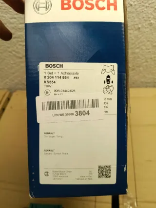 Kit Frenos Tambor BOSCH 0 204 114 554