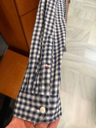 Camisa Tommy Jeans Cuadros Azul Talla L