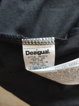 Vestido Desigual negro manga larga